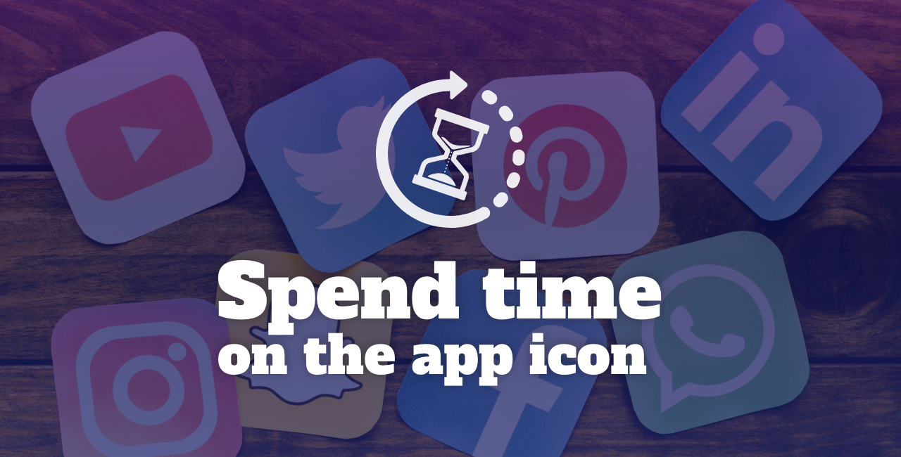 Spend time on the app icon