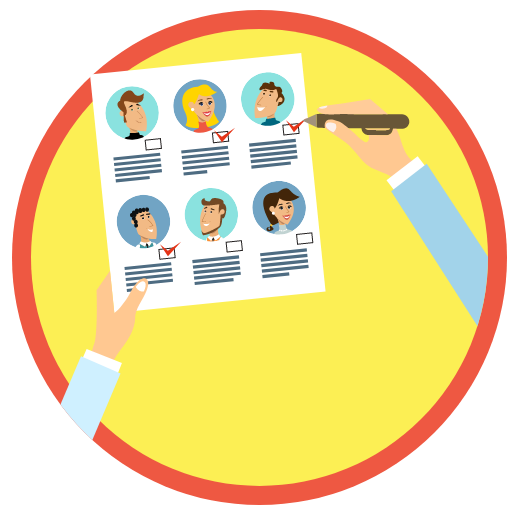 Select the presenter & the team